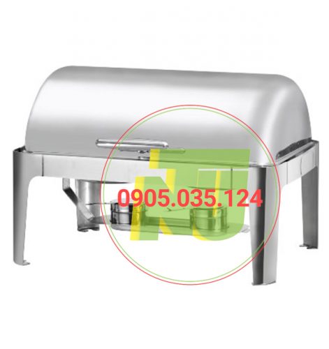 Nồi hâm buffet chữ nhật chân inox bền bỉ