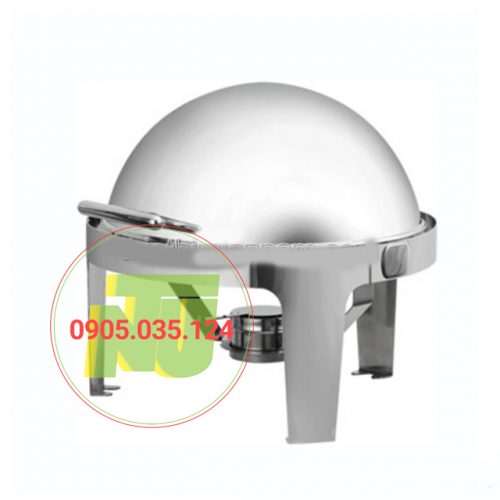 Nồi hâm buffet tròn chân inox cho khách sạn, nhà hàng