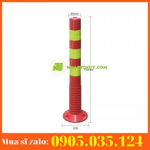 Cộc tiêu phân làn giao thông bằng nhựa PU cao 75cm