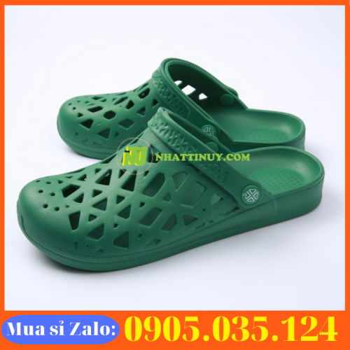 Dép đi trong nhà vệ sinh cao su EVA - màu xanh lá
