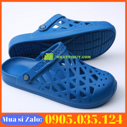 Dép đi trong nhà vệ sinh cao su EVA - màu xanh dương