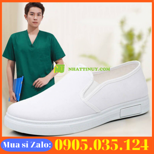 Giày nam y tá đế mềm thoáng khí chống trơn trượt