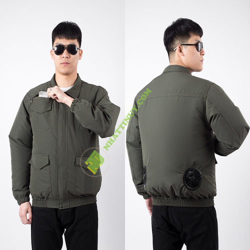 Quần áo công trường xây dựng có quạt điều hòa không khí