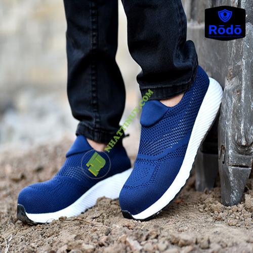 Giày bảo hộ thoáng khí mùa hè có mũi thép đế thép
