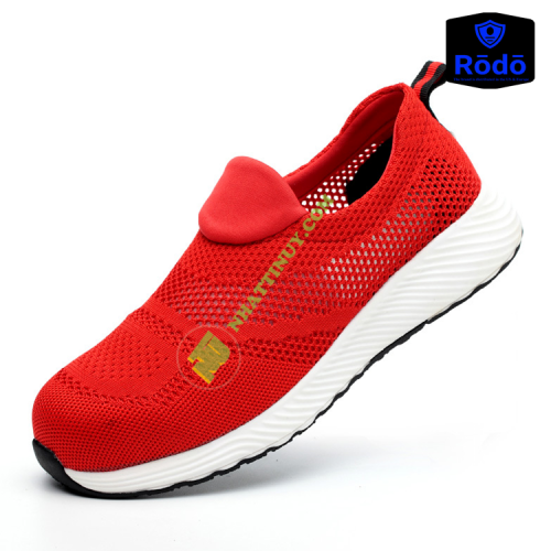 Giày bảo hộ thoáng khí mùa hè có mũi thép đế thép