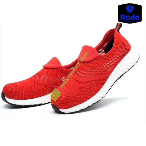 Giày bảo hộ thoáng khí mùa hè có mũi thép đế thép