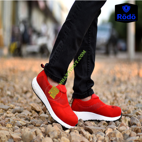 Giày bảo hộ thoáng khí mùa hè có mũi thép đế thép