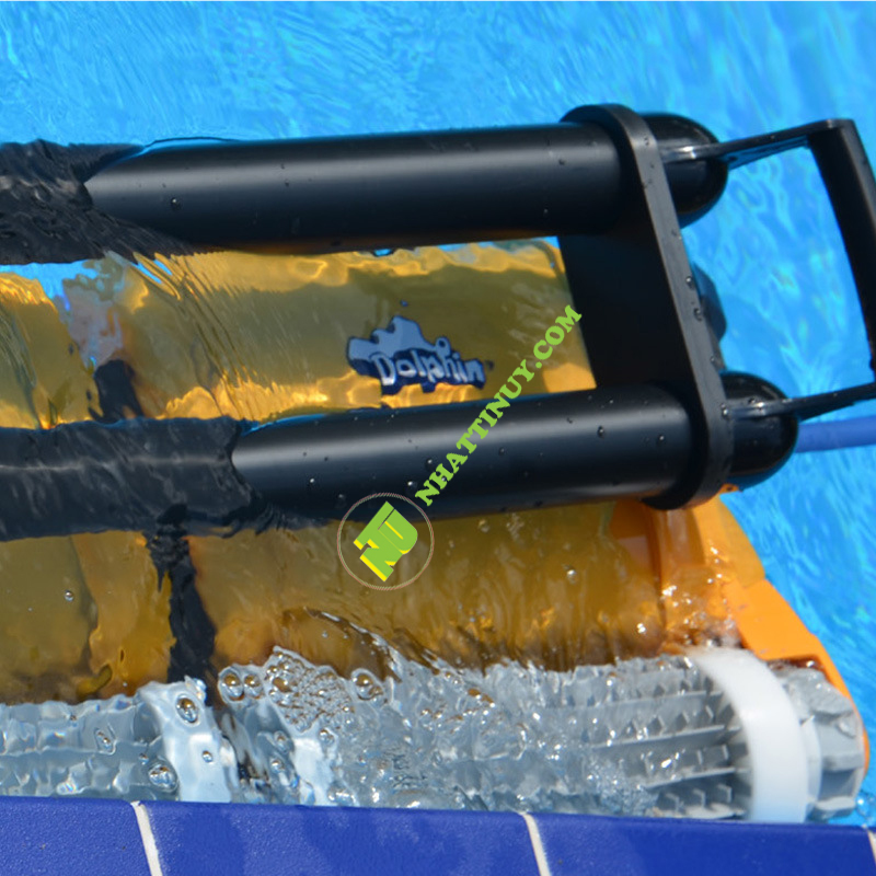 Thiết bị vệ sinh hồ bơi tự động cá heo dài 40 mét máy hai thân dưới nước bể bơi