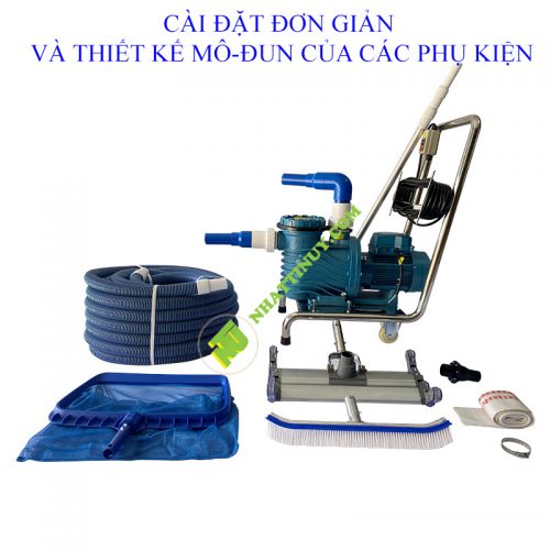 Máy hút nước thải bể bơi ao cá bằng tay, máy hút bụi bể bơi làm sạch bùn bể bơi thiết bị lọc