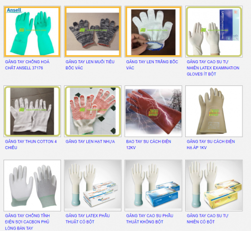 Cataloge Găng tay bảo hộ, găng tay y tế