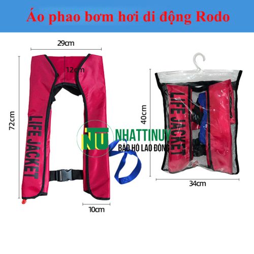 Áo phao bơm hơi di động dành cho người lớn áo phao cứu sinh khẩn cấp Rodo